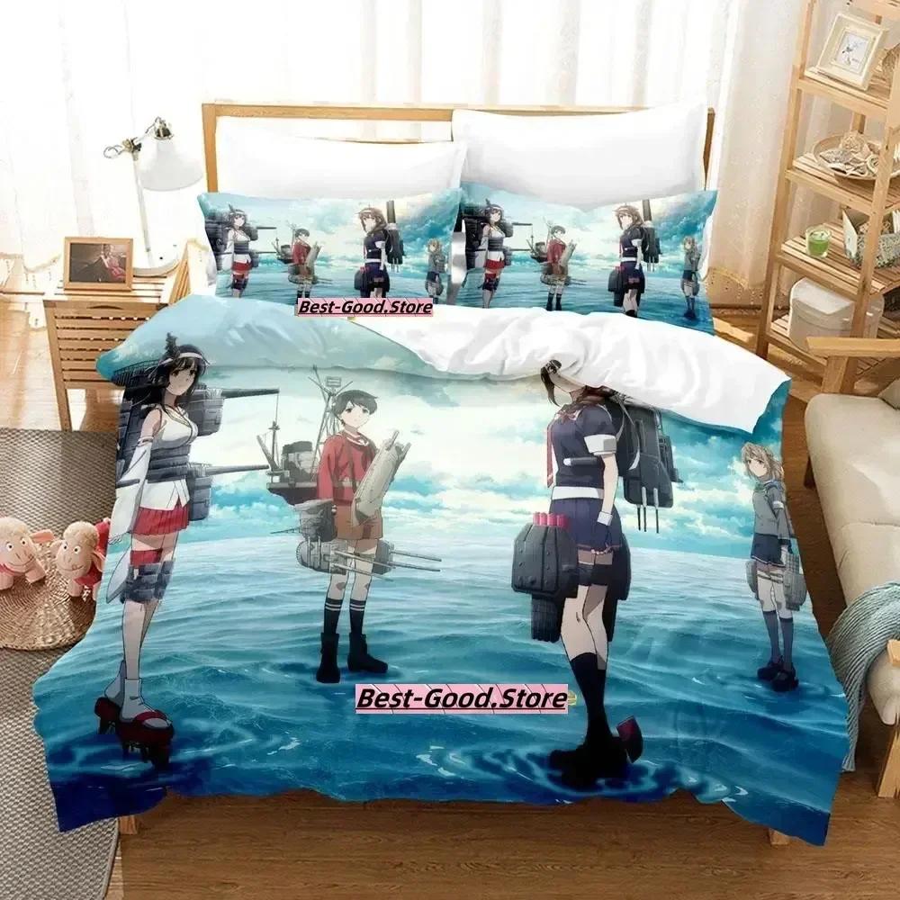 Новый Постельный Комплект Kantai Collection Пододеяльник Простыня Принт Комплект Постельного Белья Наволочка Кровать Полный Квинсайз Кингсайз Одеяло Спальня