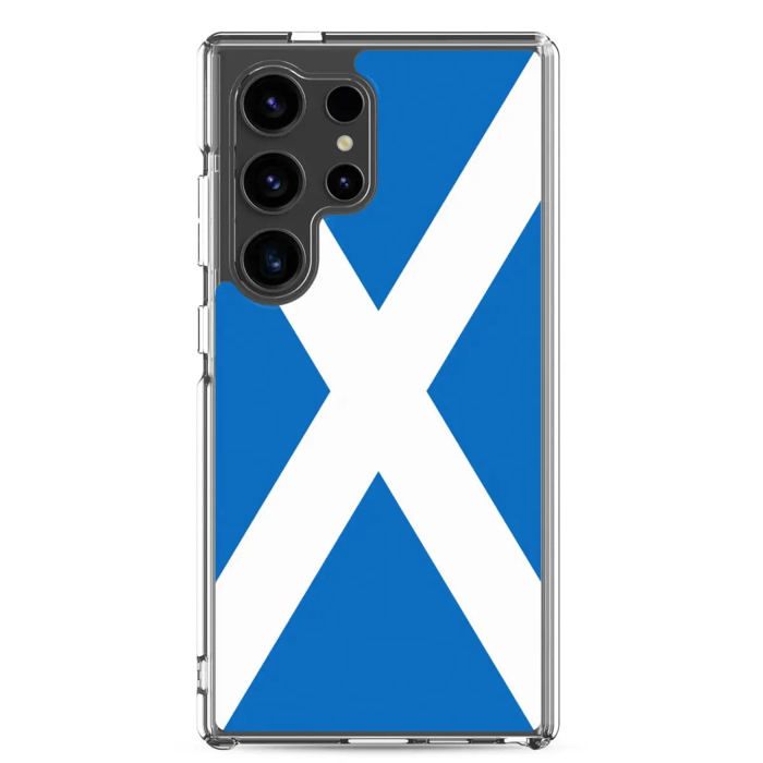 Coque Téléphone - Samsung - Galaxy S24 - Drapeau Écosse - Souple - Multicolore