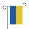 Drapeau - Ukraine - 32 X 47.5 Cm - Polyester - Impression Recto/verso - Jardin Extérieur