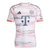 Adidas FC Bayern 25/26 Away AEROREADY Comfortable Versatile Short Sleeve Football Shirt Men Tops White JJ2143