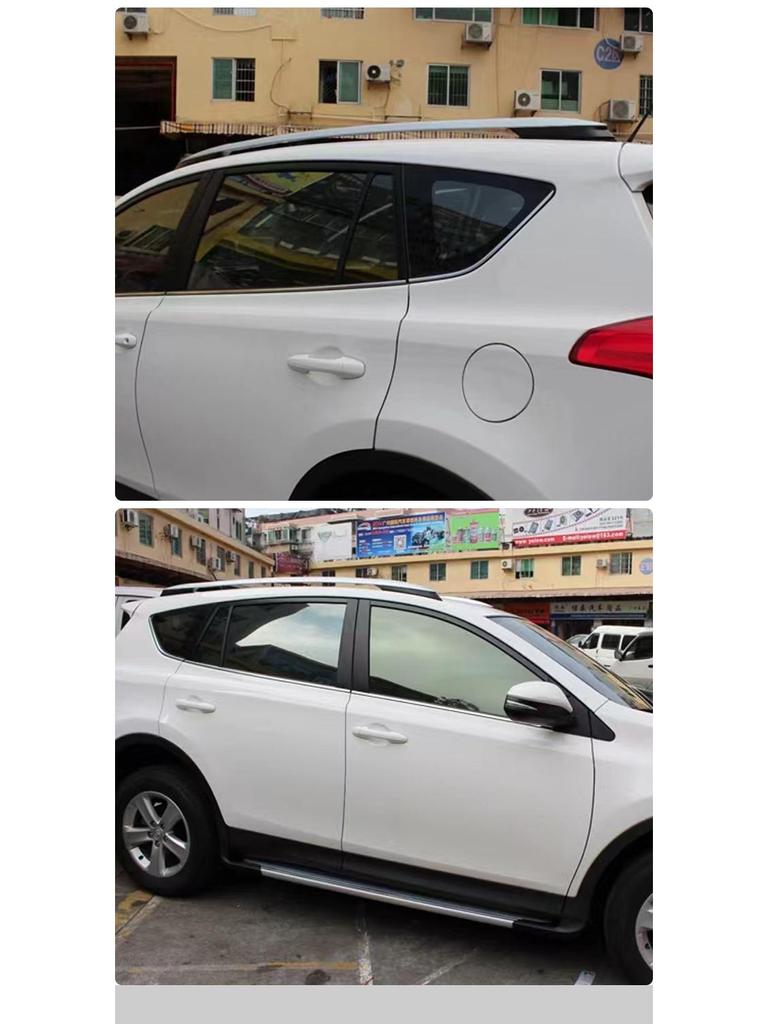 Алюминиевые поперечные дуги багажника на крышу для RAV4 2014-2018, с винтовым креплением