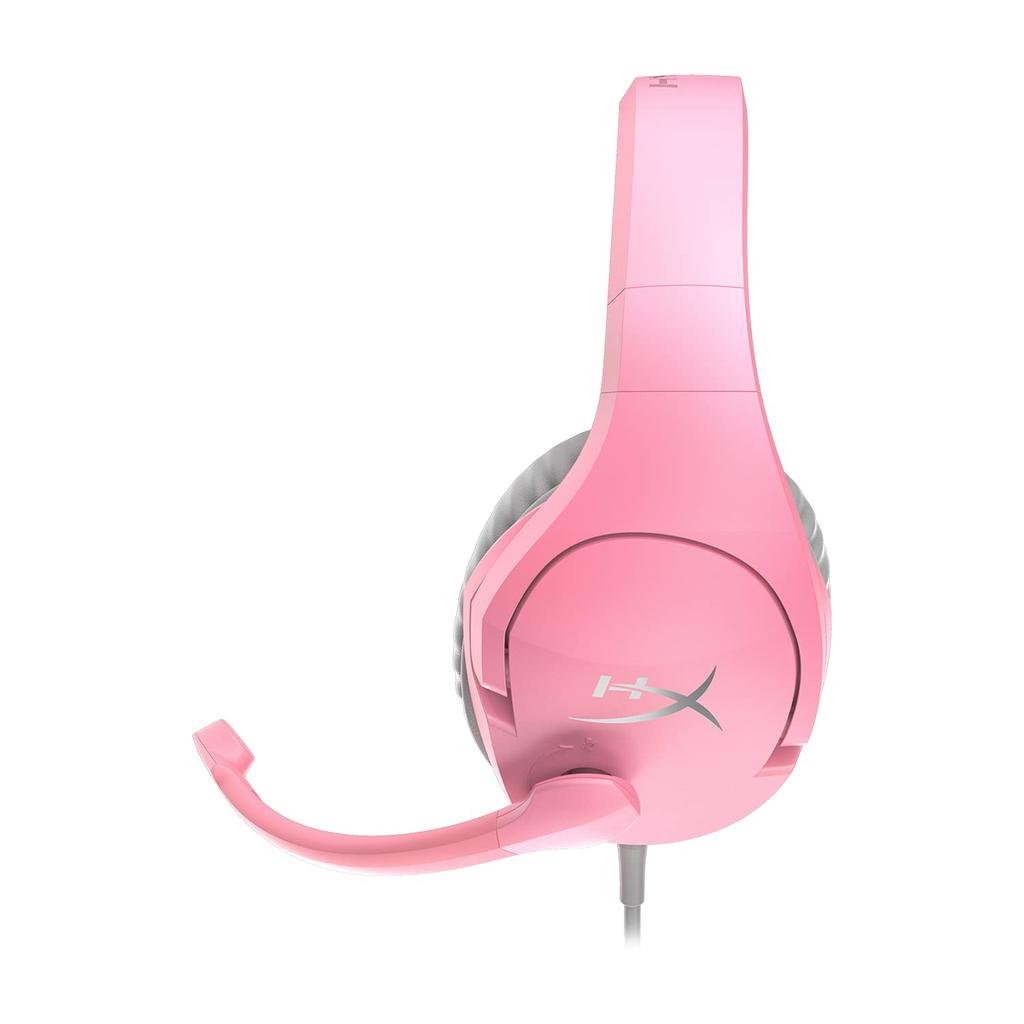 HYPERX Cloud Stinger Pink игровая гарнитура совместимая легкая 2 года гарантии производителя для работы дома удаленная работа видеоконференция удаленная работа розовый