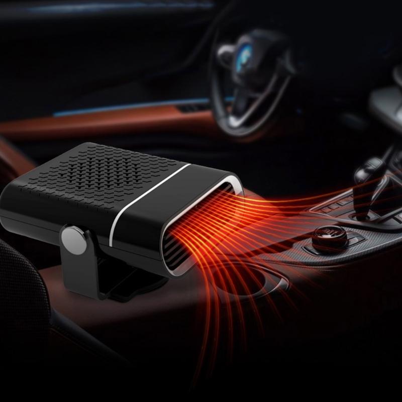 Портативный автомобильный обогреватель-вентилятор против запотевания 12 В 24 В вентилятор обогреватель лобового стекла автомобильный обогреватель воздуходувка осушитель воздуха для автомобиля