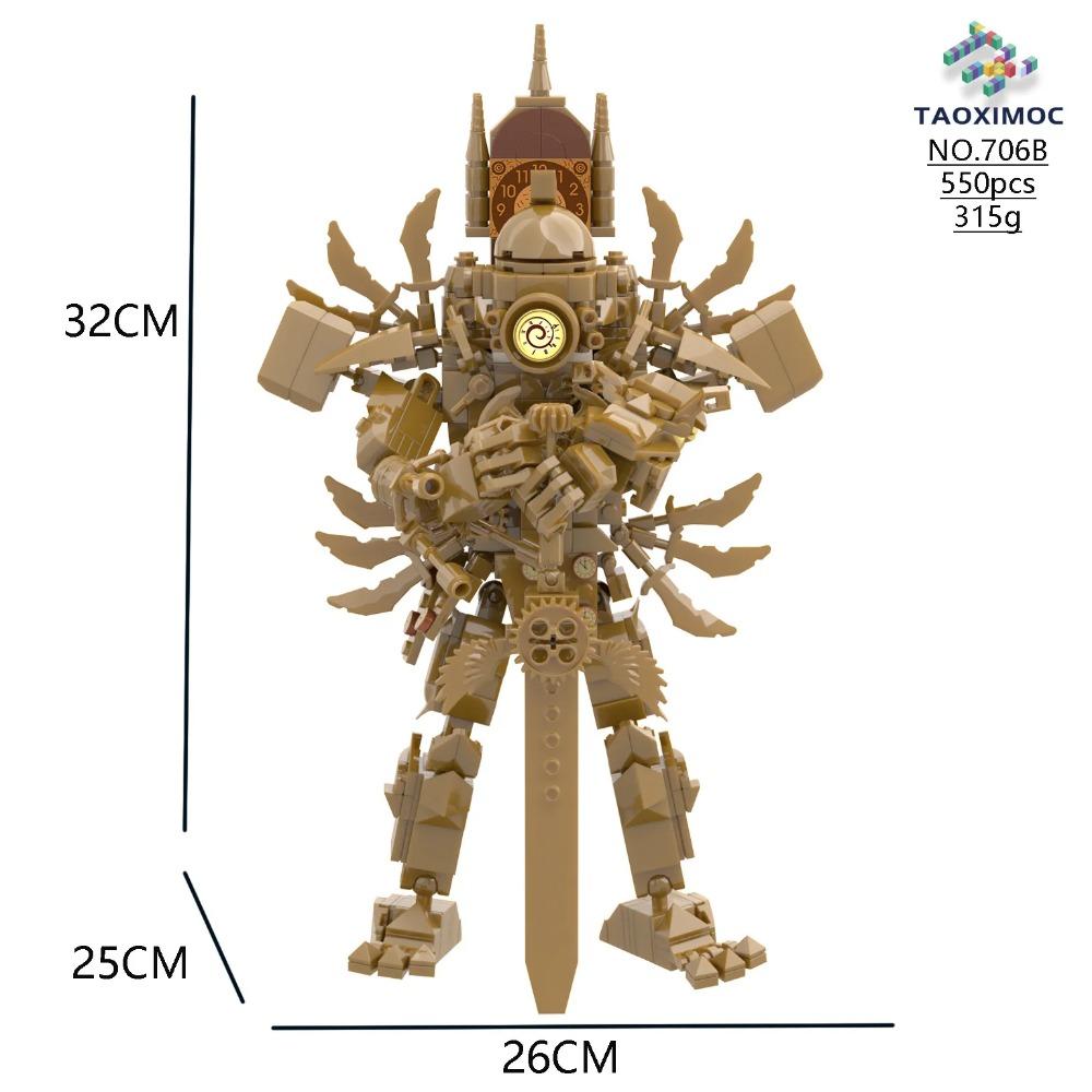 Skibidi Toilet Building Block Horror Game Speakerman Bosses Camara Titan TV Man Cartoon Doll Model Kids Halloween Birthday Gift