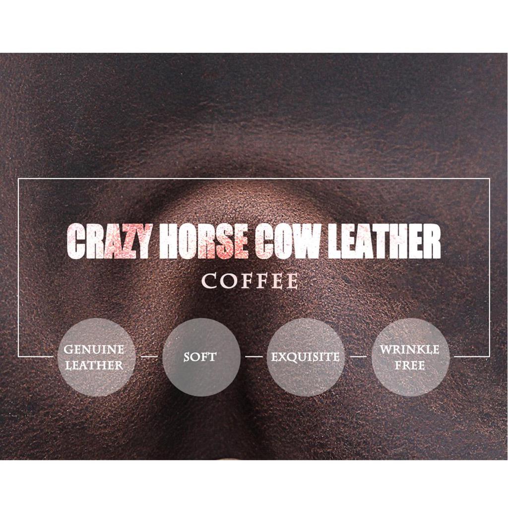 CONTACT'S Men Clutch Bags Crazy Horse Leather Long Wallet Men Large Capacity Hand Bag Male Purse With Phone Pocket