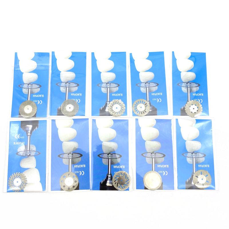 5 шт./компл. стоматологический ультратонкий двухсторонний песчаный фарфоровый алмазный режущий диск оправка алмазный диск стоматологические инструменты для полировки