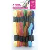Fils pour bracelets brésiliens - Naturel - 12 échevettes - 100% coton - 7 mètres - 12 coloris assortis