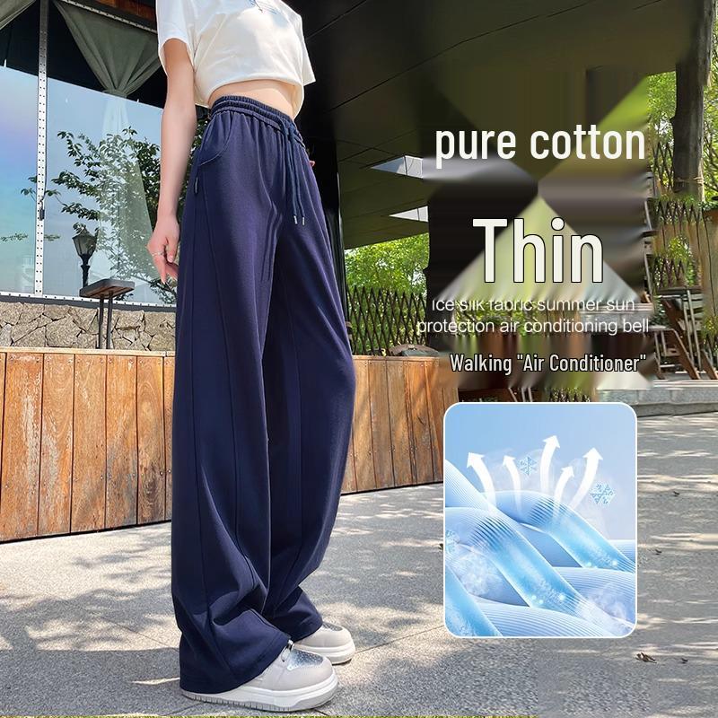 Женские спортивные штаны с флисовой подкладкой 2024: Драпировка, Узкий, Прямой слим, и Широкие брюки для Весны и Осени