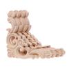 4pcs/set Wood Carved Corner Onlay Applique Unpainted Frame Cupboard Cabinet Decal For Home Furniture Decor Craft 8x8cm