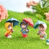 Cute Craft Mini Ornament Umbrella Girls Micro Landscape Fairy Garden Miniature Figurine