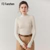 Fanzhen Women's Cashmere Half-High Collar Slim Fit Sweater