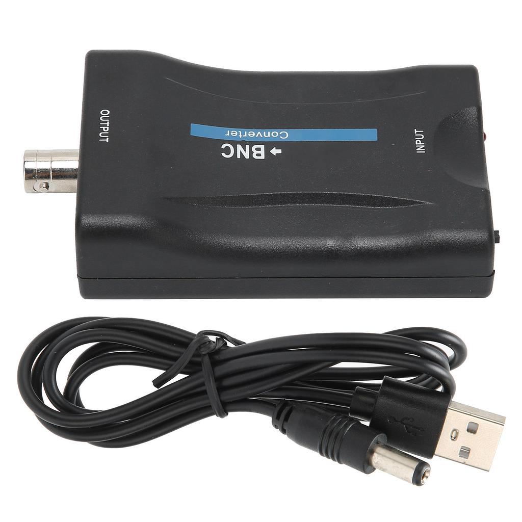 HighDefinition Multimedia Interface To BNC Converter Q9 Head Video Signal Conversion Box(Black )