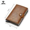 Slim Thin RFID Business Card Holder Name Card Case Carbon Fiber Wallet Men Bank Cradholder Minimalist Walets Money Bag with Hasp