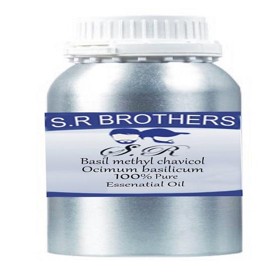 S.R. Brothers Basil methyl chavicol (Ocimum basilicum L) Essential Oil