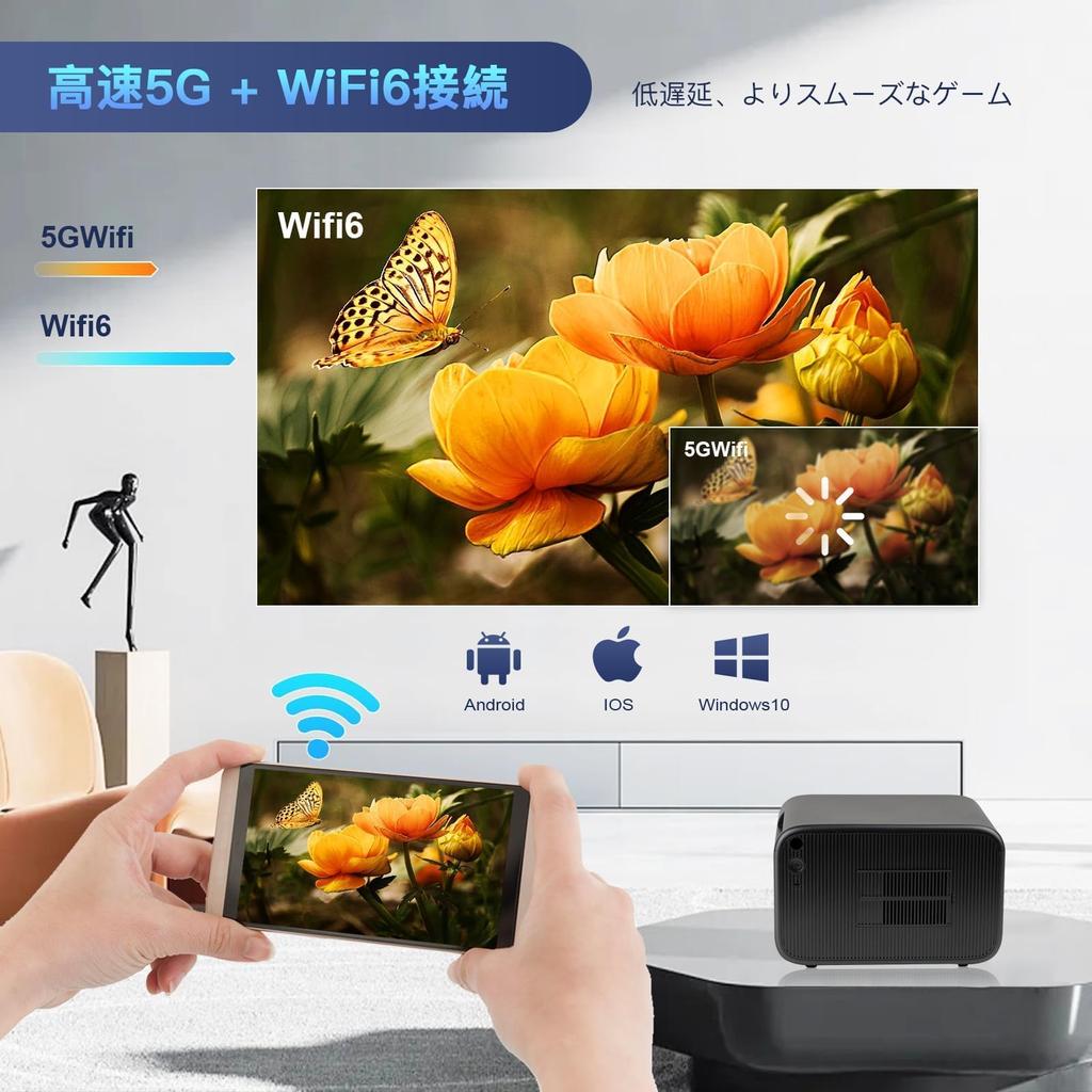 С Android HIPPUS проектор фокусировка трапецеидальные искажения Высокая яркость 700ANSI рамка экрана и автоматическое препятствие WIFI 6 Bluetooth Совместимость с домашней реальностью