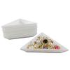 10Pcs Plastic Triangle Round Rhinestone Beads Nail Art Plate Storage Tray Holder