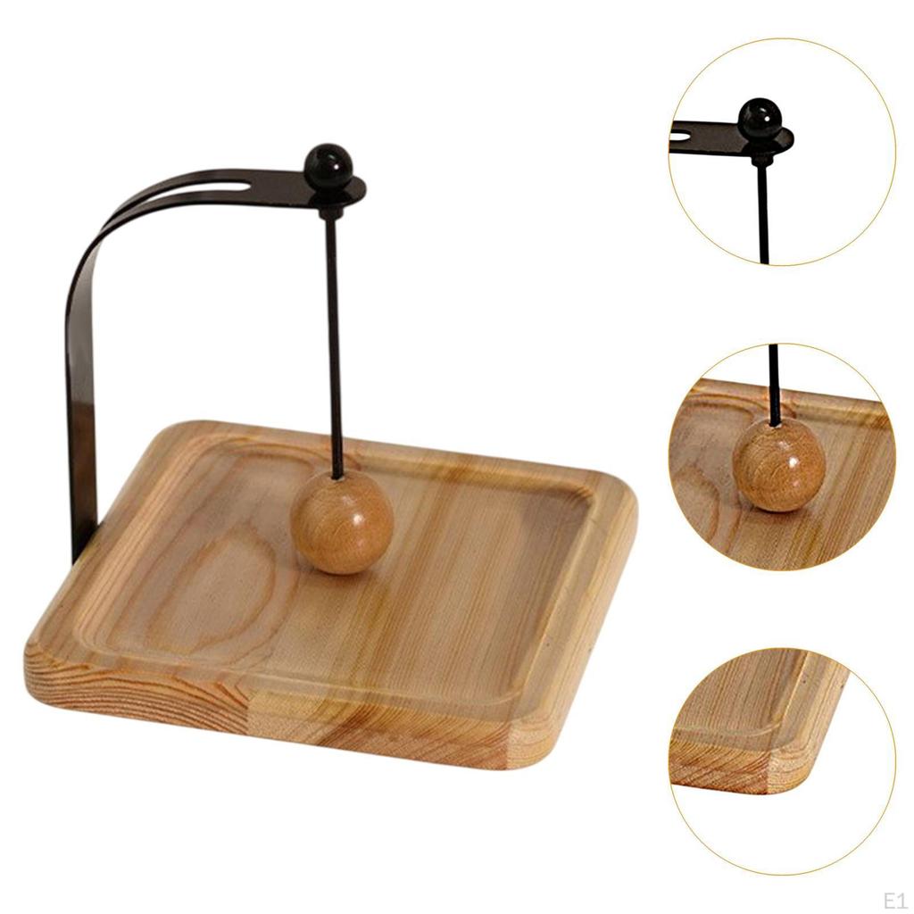 Cafe Napkin Holder Storage Rack Convenient Memos Organizer Tissue Wood Base for Dining