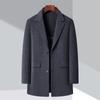 Winter Double-sided Wool Cashmere Coat Men's Wool Wool Mid-length Suit Collar Woolen Removable Down Liner Jacket