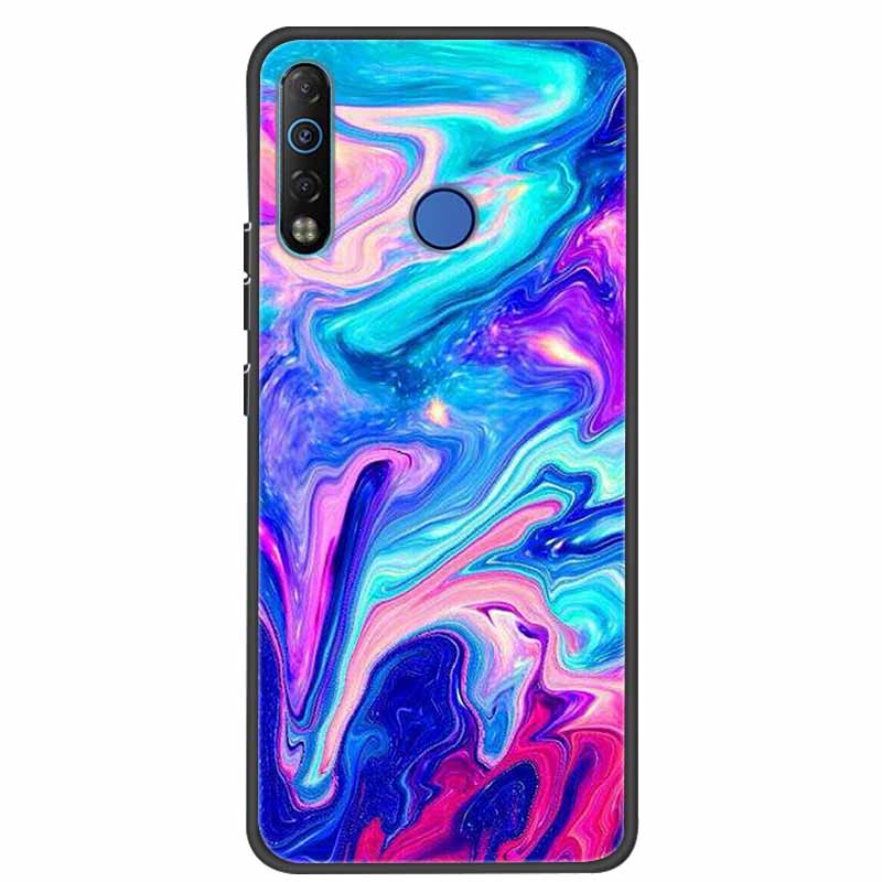 Для Tecno Camon 12 Air CC6 Чехол Силиконовый Мягкий ТПУ Задняя Крышка Для Tecno Camon 12 Air Чехол Мраморный Чехол Для TECNO Spark 4 Чехлы
