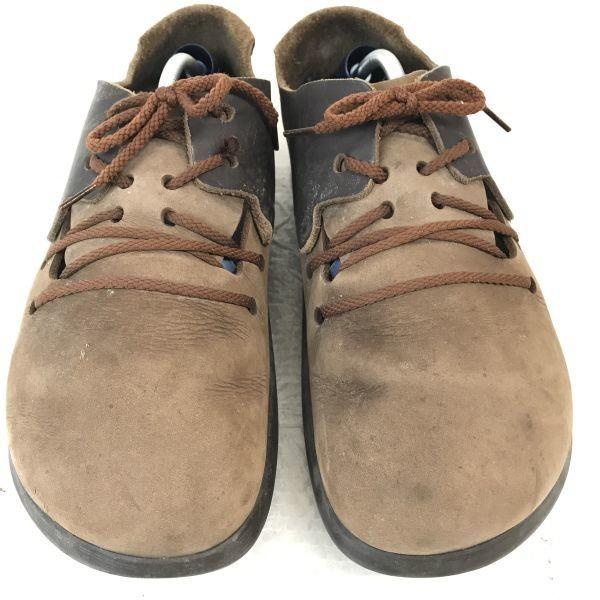 Birkenstock Кожаные сандалии обувь 40 25 коричневый(ИСПОЛЬЗОВАЛ)