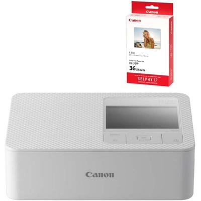 Принтер для селфи Canon SELPHY CP1500, Белый, Совместим с Wi-Fi, Компактный фотопринтер с сублимационной печатью, В комплекте 36 листов бумаги