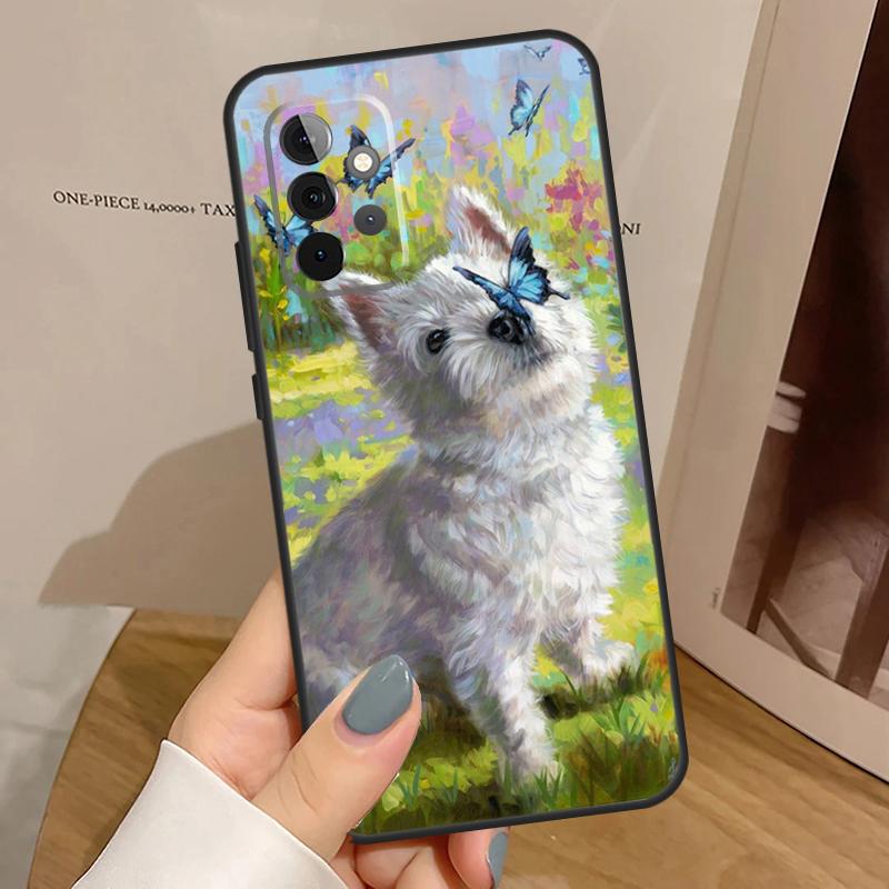 Чехол West Highland Terrier Westie для Samsung Galaxy A55 A35 A15 A54 A34 A14 A33 A53 A13 A23 A17 A06 A16 A56 A36 A32 A52