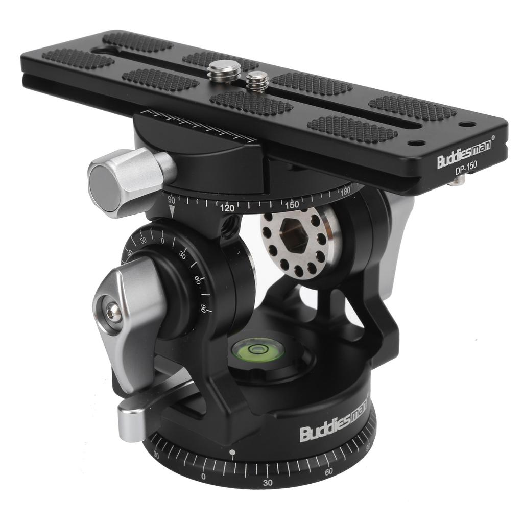 Buddiesman VH3IV Aluminium Alloy 360 Degrees  Rotation Panoramic Ball Head DualLevel with Scale