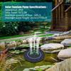 Солнечная фонтанная помпа мощностью 2,5 Вт с вращающейся на 360 градусов насадкой, фонтан на солнечной энергии, отдельно стоящий водяной насос