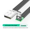 Плоский силиконовый мягкий кабель для зарядки Micro USB, DIY плата с разъемом с прямым изгибом, доступен в 1м/2м.