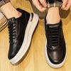Men's Sneaker New Casual Shoes for Men Platform Lace-up Sneakers Non-slip Comfortable Male Shoes White Breathable Running Shoes