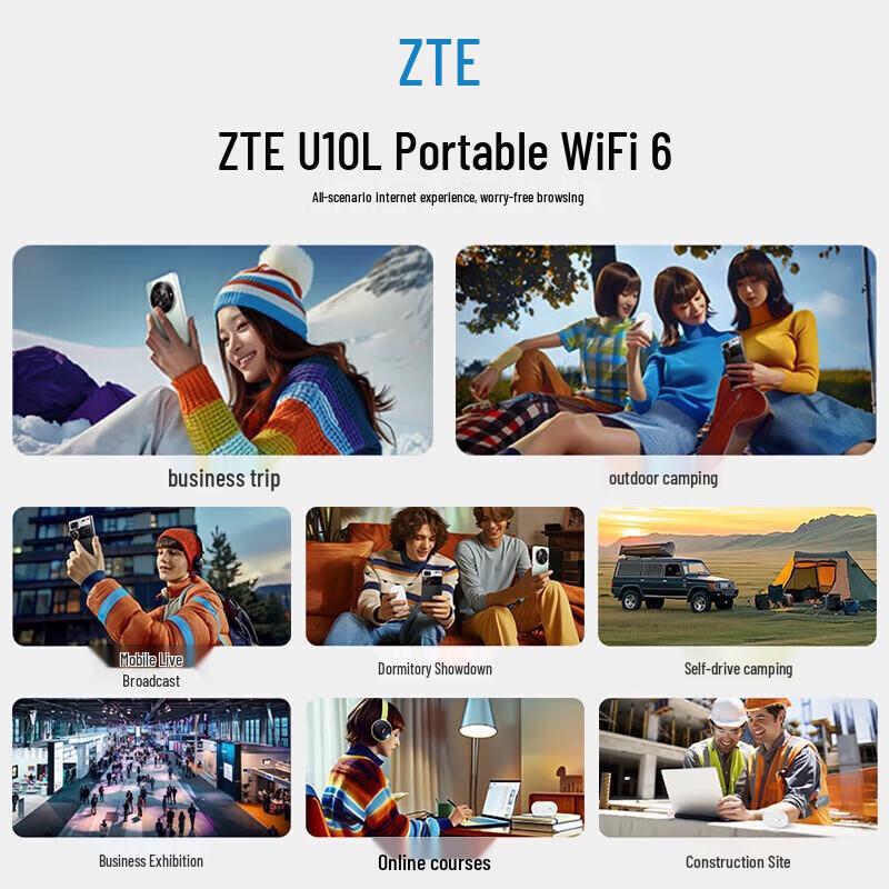 ZTE Portable Wi-Fi 6 4G MiFi Device