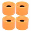Набор из 4 шт. Колесо для скейтборда из высокоэластичного цветного полиуретана, аксессуар для большинства скейтбордовОранжевый