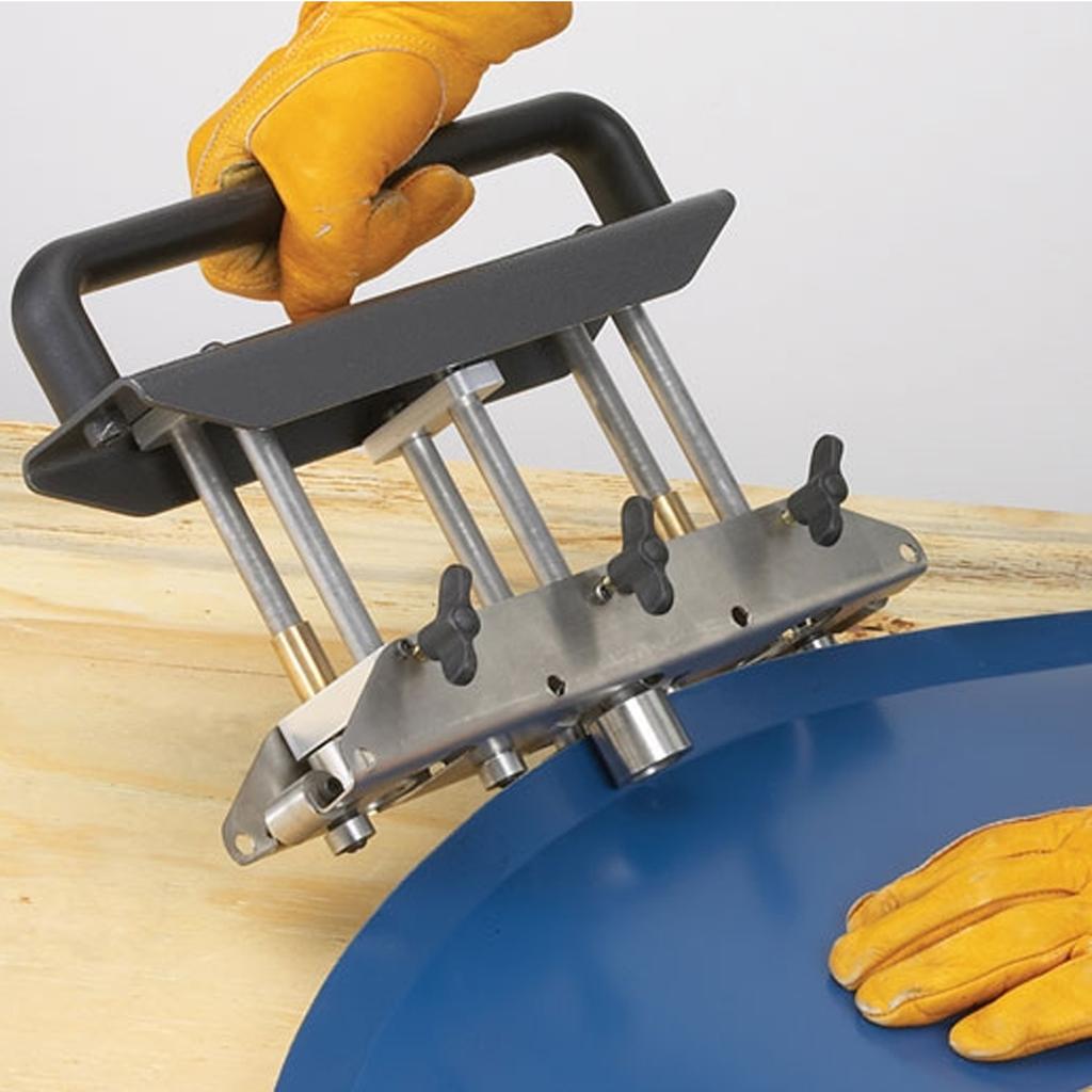 3-станционный кромкогибочный станок с роликами из быстрорежущей стали для листового металла