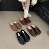 Lazy Fashion Niche Bag Head Half Slippers Women Wear New Retro Temperament Casual Lazy Platform Muller Single Shoes