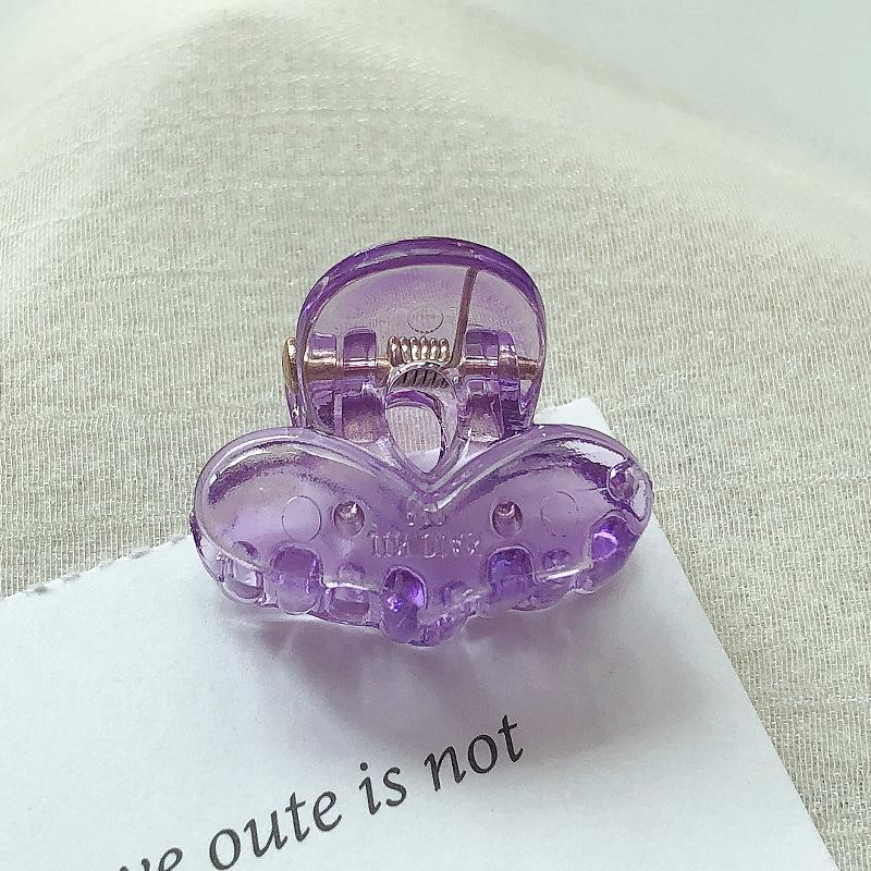 Korean mini candy clip sweet and cute small hairpin transparent solid sweet cool wind broken hair accessories