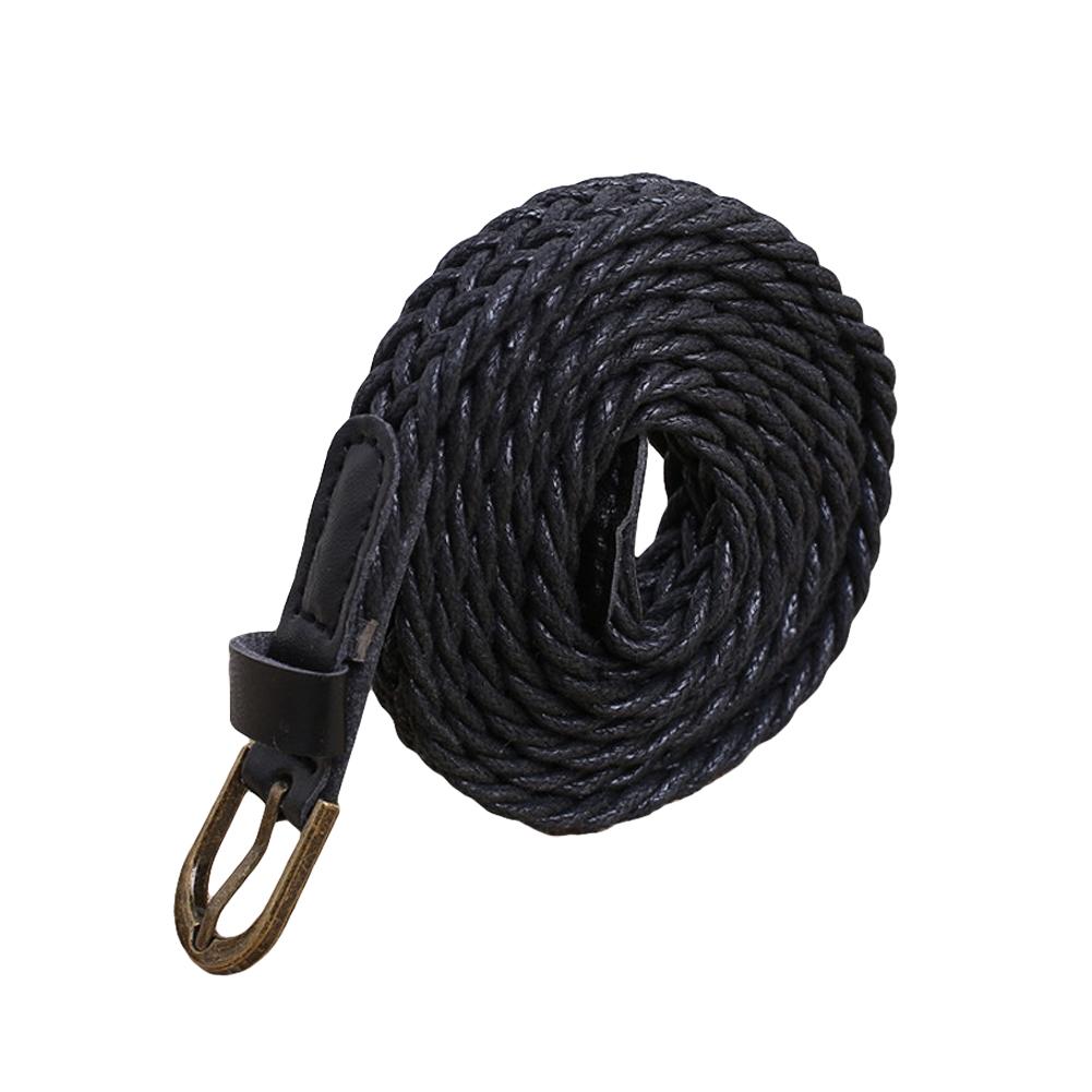 Женские ретро богемные плетеные ремни Женский классический тонкий плетеный тонкий ремень Дамский тонкий плетеный пояс для платья