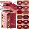 3-Pack Non-Stick Lip Gloss Set Velvet Lipstick Waterproof Non-Fading Lip Gloss Non-Stick Cup Clean Coloration.