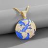 Новые украшения Медь Микровставка Циркон Подвеска Земля Ожерелье Рэпер