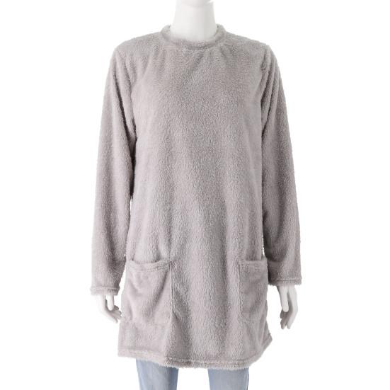 Стильная женская флисовая дубленка с карманом средней длины, утолщенная однотонная теплая зимняя верхняя одежда с капюшоном