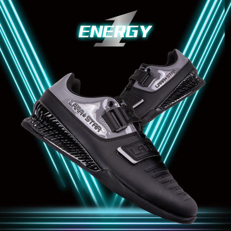 Бренд LARA STAR Липучка Петля Профессиональные Мужские Обувь для Пауэрлифтинга Нескользящие Приседания для Мужчин Женщин Зал Бодибилдинг Поднятие Тяжестей Кроссовки