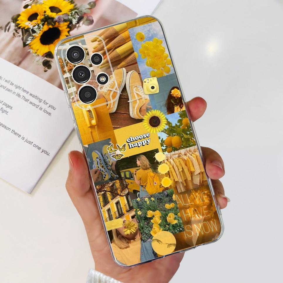 For Samsung A13 M13 M23 M33 Galaxy Case Flowers Butterfly Astronaur Phone Case Back Cover Soft Bumper Samsung Galaxy A13 M23 Bag