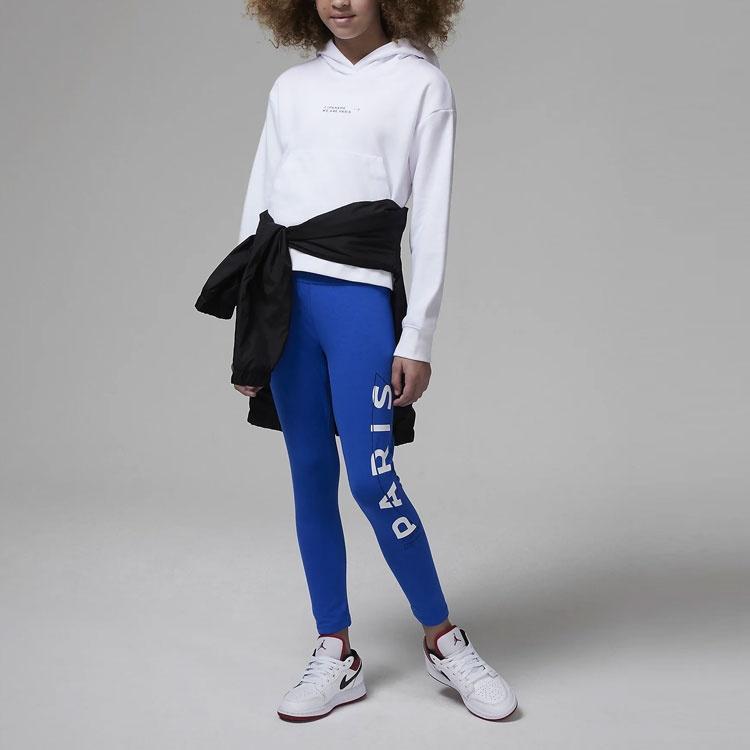 (GS) Air Jordan x Paris Saint-Germain Fleece Pullover Hoodie 'White' Kids' FB0150-100