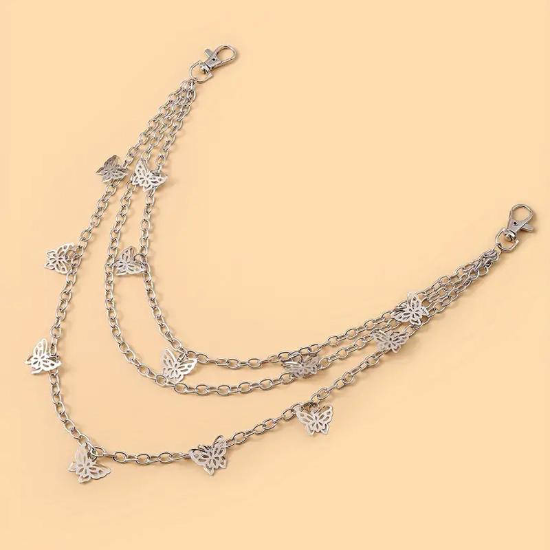 Женщины Мужчины Пояс Панк Металл Хип-Хоп Ювелирные Изделия Брюки Цепь DIY Модные Аксессуары