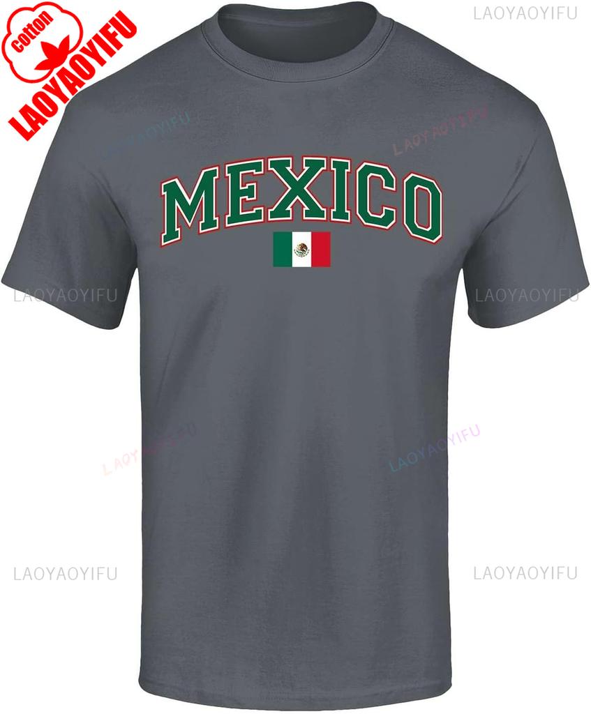 Vintage Mexico Mexican Flag Tshirt Summer Unisex Unisex Fashion Vintage Beach Vacation Cotton Graphic T Shirts Camisetas