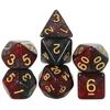 Cosmic Dice 7pcs DND Polyhedral Dice with Tube for Board Games /Teaching Math Party Accessories Multi Sided Dices Set