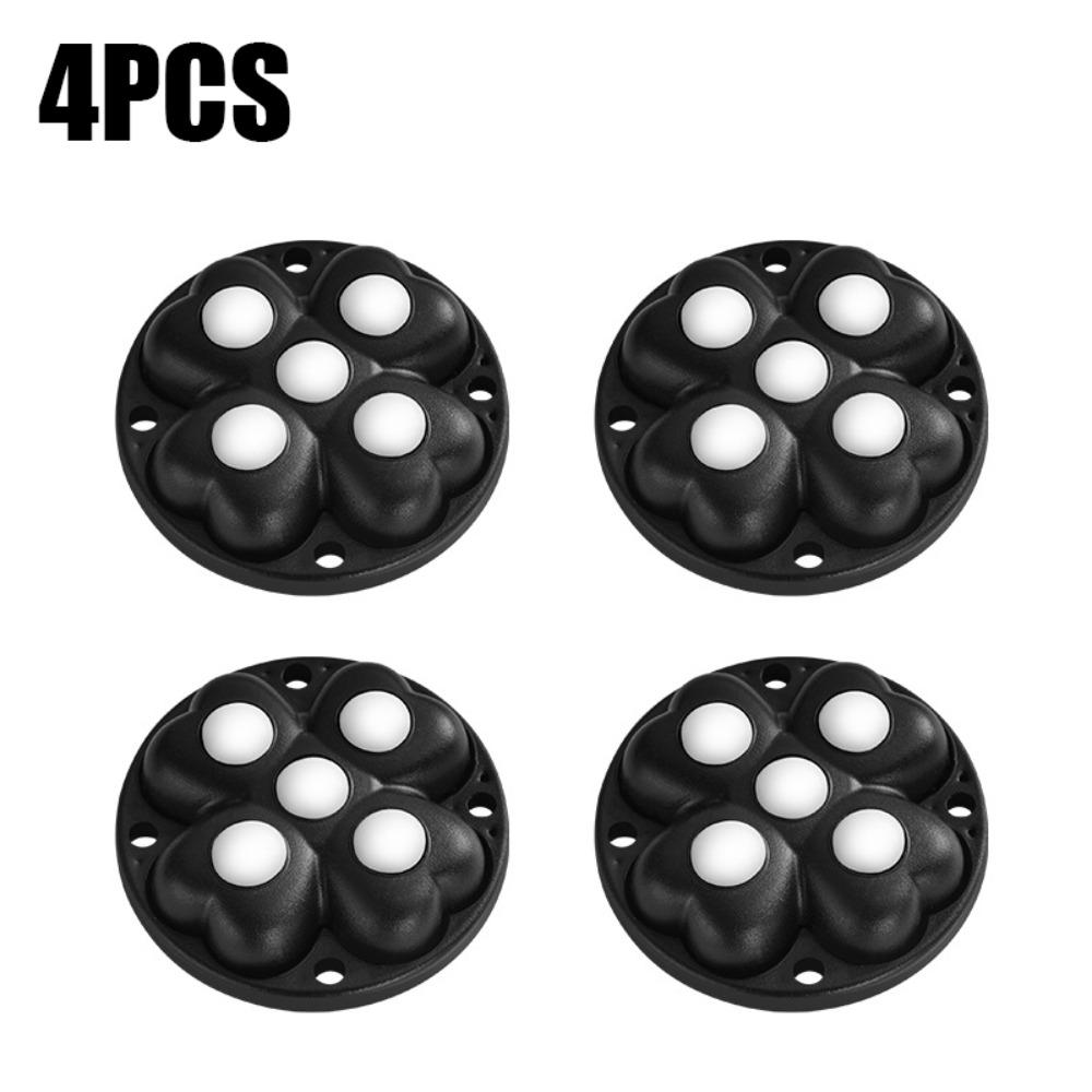 4 шт. Самоклеящиеся мебельные ролики, вращающиеся на 360°, ролик для ящика для хранения, новый шкив