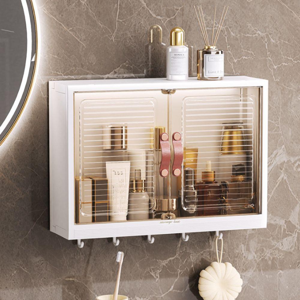 Пылезащитный ящик для хранения косметики Прозрачная стойка для хранения косметики Новая полка для хранения в ванной