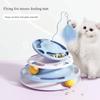Cat Toy Self-pleasure and Boredom Relief Cat Turntable Creative Personalized Flying Saucer Feeder Cat Turntable Funny Cat Stick