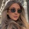 Сексуальные маленькие овальные женские солнцезащитные очки, модная металлическая оправа, дизайнерские солнцезащитные очки класса люкс, ретро черные женские очки, защита от ультрафиолета 400