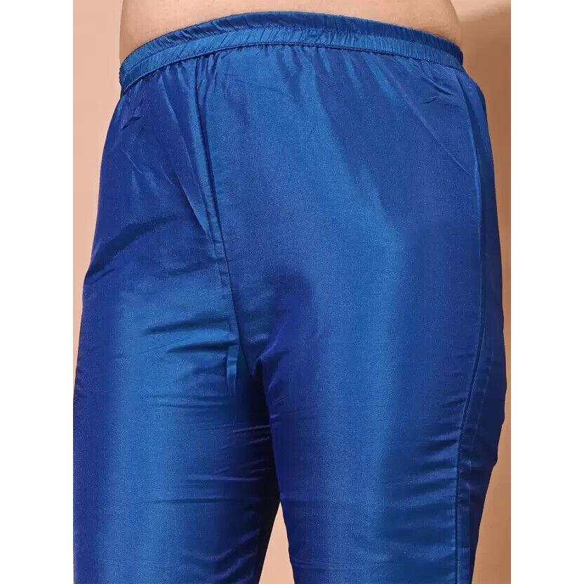 Indian Women Art Silk Kurta Pant Dupatta Set Bollywood Party Wear Tunic Kurti VF-20151